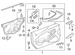 DOOR. INTERIOR TRIM.