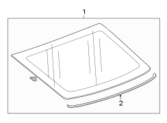 BACK GLASS. REVEAL MOLDINGS.