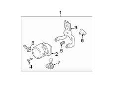 Image of Fog Light (Front) image for your 1996 Chevrolet C1500  Silverado Extended Cab Pickup Fleetside 4.3L Vortec V6 A/T 