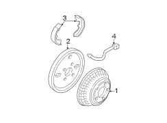 REAR SUSPENSION. BRAKE COMPONENTS.