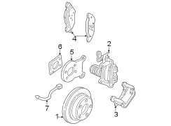 REAR SUSPENSION. BRAKE COMPONENTS.