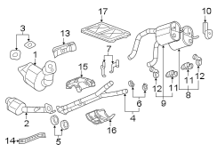 EXHAUST SYSTEM. EXHAUST COMPONENTS.