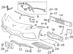 Bumper Guide (Upper). A guide, typically in.