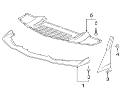 Radiator Support Air Deflector (Front, Lower)