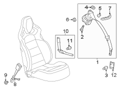 RESTRAINT SYSTEMS. FRONT SEAT BELTS.