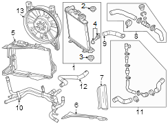 Image of Radiator Support Baffle (Lower) image for your 2021 Chevrolet Blazer   