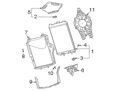 Image of Radiator Mount Bracket (Upper) image for your 2018 Chevrolet Equinox   