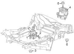 Image of Engine Mount (Front, Rear) image for your 2002 Chevrolet Camaro  Z28 Coupe 