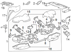 Exhaust system. Exhaust components.