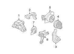 ENGINE / TRANSAXLE. ENGINE & TRANS MOUNTING.