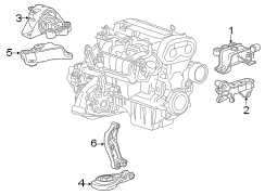 ENGINE / TRANSAXLE. ENGINE & TRANS MOUNTING.