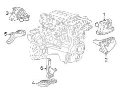 ENGINE / TRANSAXLE. ENGINE & TRANS MOUNTING.