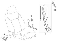 RESTRAINT SYSTEMS. FRONT SEAT BELTS.