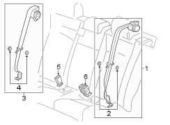 RESTRAINT SYSTEMS. REAR SEAT BELTS.