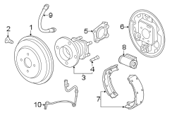 REAR SUSPENSION. BRAKE COMPONENTS.