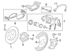 REAR SUSPENSION. BRAKE COMPONENTS.