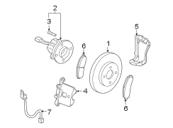 FRONT SUSPENSION. BRAKE COMPONENTS.