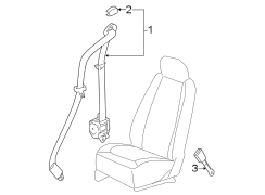 RESTRAINT SYSTEMS. FRONT SEAT BELTS.