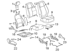 SEATS & TRACKS. FRONT SEAT COMPONENTS.