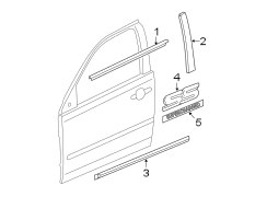 Door. Exterior trim.