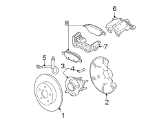 REAR SUSPENSION. BRAKE COMPONENTS.