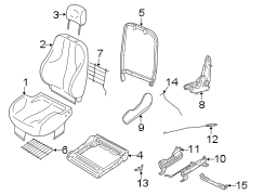 SEATS & TRACKS. FRONT SEAT COMPONENTS.