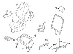 SEATS & TRACKS. FRONT SEAT COMPONENTS.