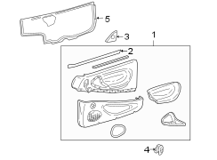 DOOR. INTERIOR TRIM.