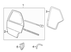 REAR DOOR. DOOR & COMPONENTS.