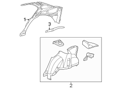 QUARTER PANEL. INNER STRUCTURE.