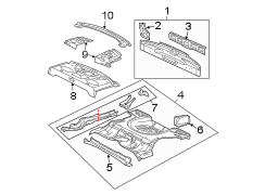 REAR BODY & FLOOR. FLOOR & RAILS.