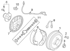 Image of Drum Brake Wheel Cylinder (Rear) image for your 2010 GMC Sierra 2500 HD WT Standard Cab Pickup  