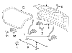 TRUNK LID. LID & COMPONENTS.