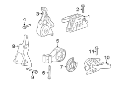 ENGINE / TRANSAXLE. ENGINE MOUNTING.