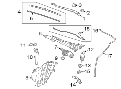 WINDSHIELD. WIPER & WASHER COMPONENTS.