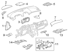 INSTRUMENT PANEL COMPONENTS.