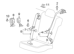 RESTRAINT SYSTEMS. REAR SEAT BELTS.