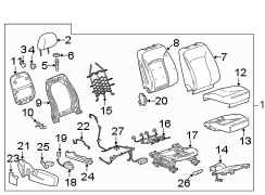 SEATS & TRACKS. PASSENGER SEAT COMPONENTS.