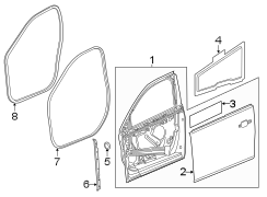 FRONT DOOR. DOOR & COMPONENTS.