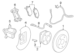 REAR SUSPENSION. BRAKE COMPONENTS.