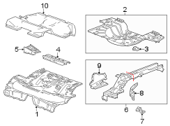 Rear body & floor. Floor & rails.