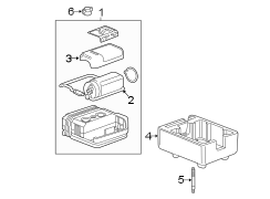 Rear body & floor. Inflator components.
