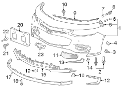 FRONT BUMPER & GRILLE. BUMPER & COMPONENTS.