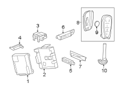 KEYLESS ENTRY COMPONENTS.