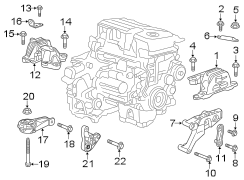 ENGINE / TRANSAXLE. ENGINE MOUNTING.