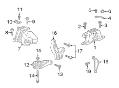 ENGINE / TRANSAXLE. ENGINE & TRANS MOUNTING.