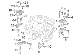 ENGINE / TRANSAXLE. ENGINE & TRANS MOUNTING.