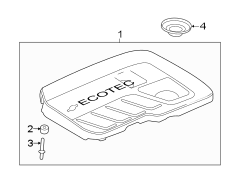 ENGINE / TRANSAXLE. ENGINE APPEARANCE COVER.