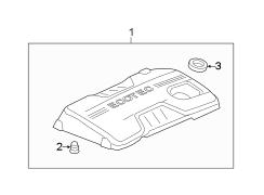 ENGINE / TRANSAXLE. ENGINE APPEARANCE COVER.