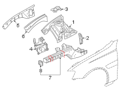 FENDER. STRUCTURAL COMPONENTS & RAILS.